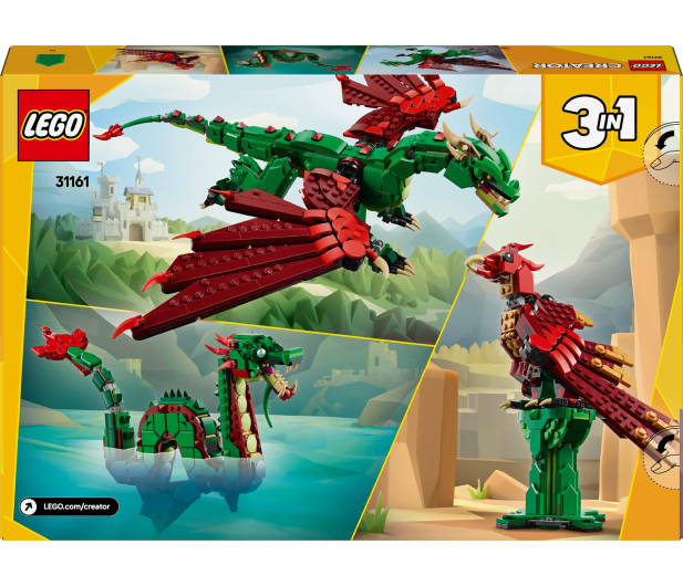 LEGO Creator 3 w 1 31161 Średniowieczny smok - 1283663 - zdjęcie 3